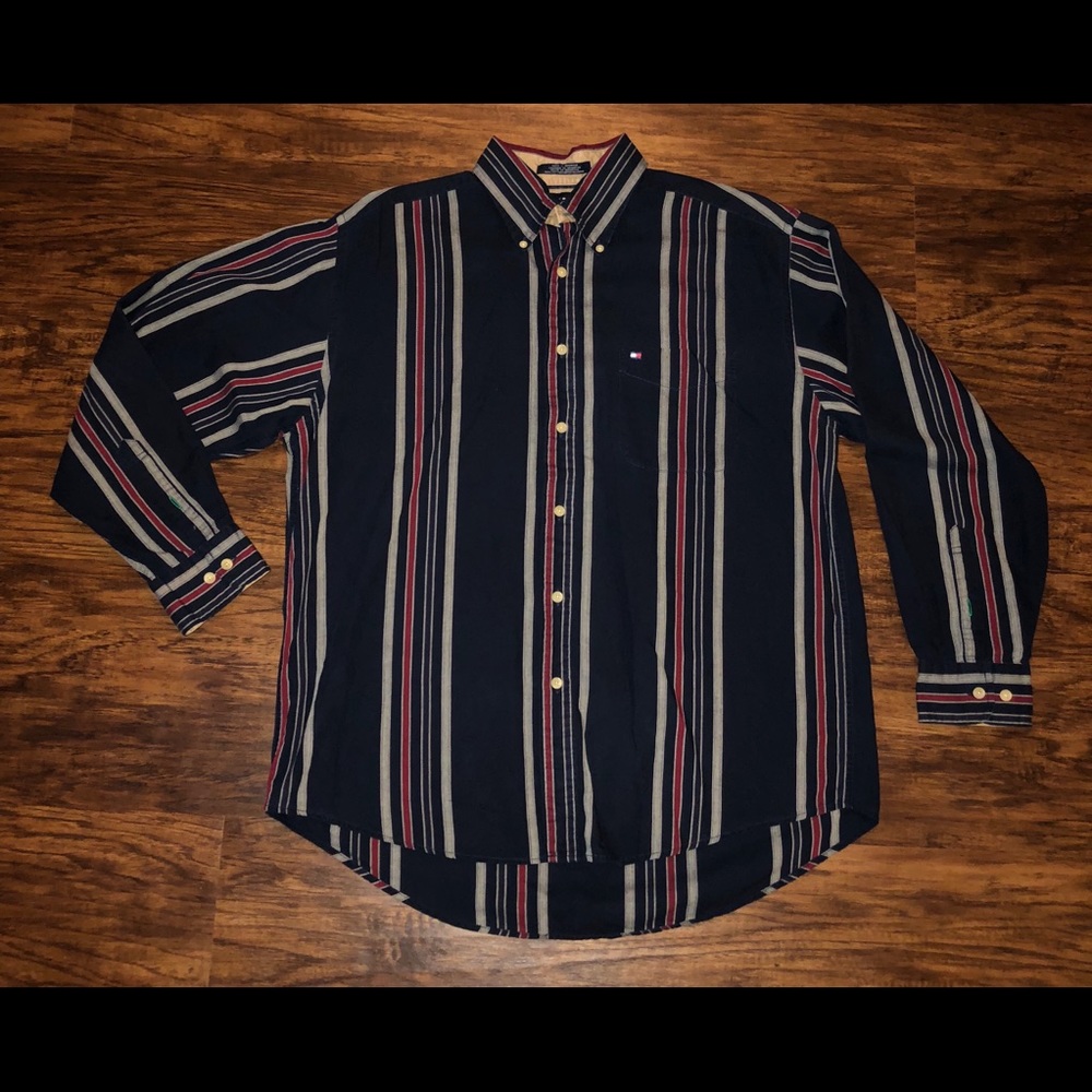 Vintage Tommy Hilfiger Button Front Long Sleeve